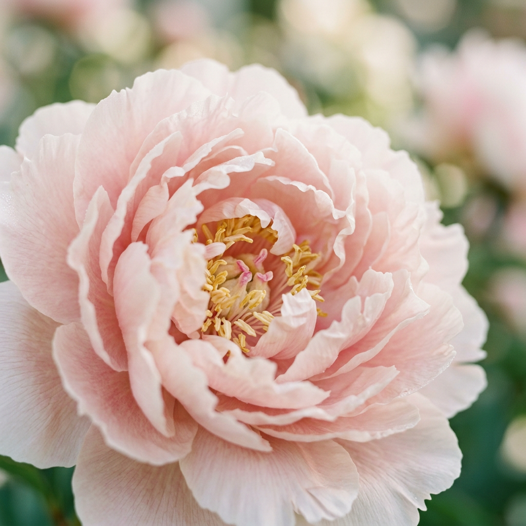 Soft pastel flower close-up
